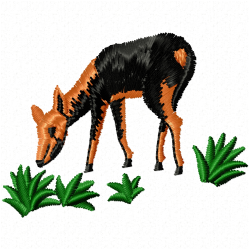 Gazelle Embroidery Design 1